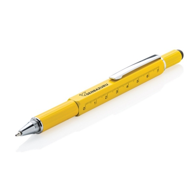 Długopis wielofunkcyjny, linijka, poziomica, śrubokręt, touch pen