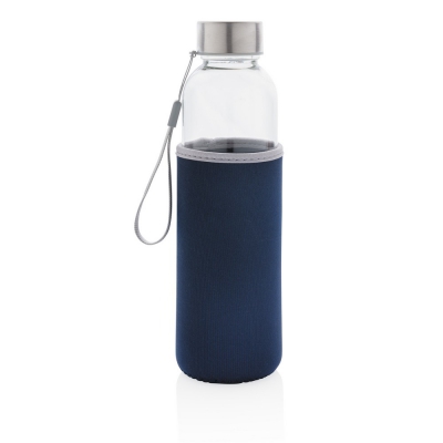 Szklana butelka 500 ml w pokrowcu