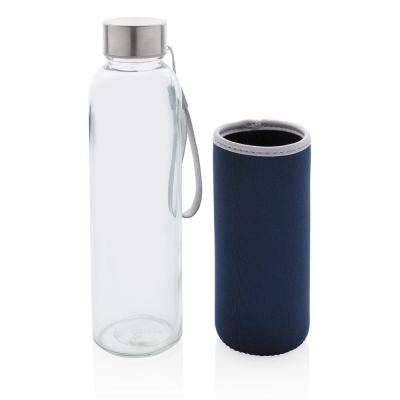 Szklana butelka 500 ml w pokrowcu