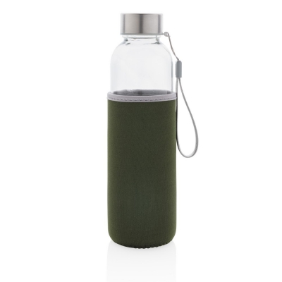Szklana butelka 500 ml w pokrowcu