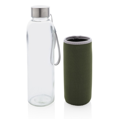 Szklana butelka 500 ml w pokrowcu
