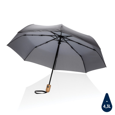 Bambusowy parasol automatyczny 21` Impact AWARE™ rPET