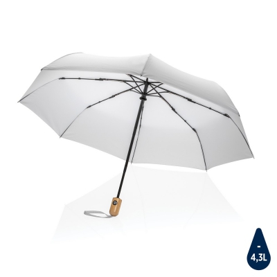Bambusowy parasol automatyczny 21` Impact AWARE™ rPET