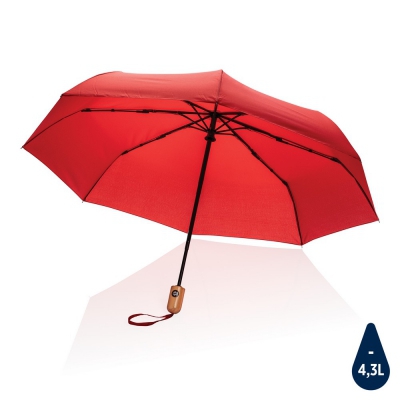 Bambusowy parasol automatyczny 21` Impact AWARE™ rPET