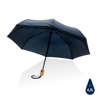 Bambusowy parasol automatyczny 21` Impact AWARE™ rPET