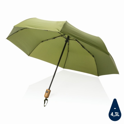 Bambusowy parasol automatyczny 21` Impact AWARE™ rPET