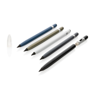 Aluminiowy `wieczny` ołówek z gumką