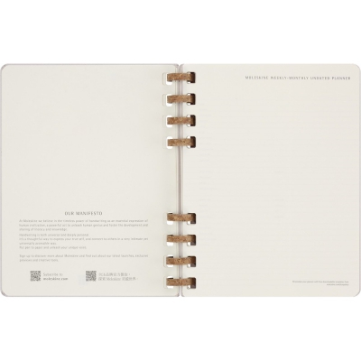 Spiralny kalendarz MOLESKINE Undated Life