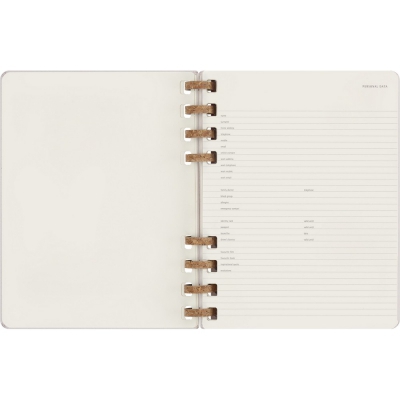 Spiralny kalendarz MOLESKINE Undated Life