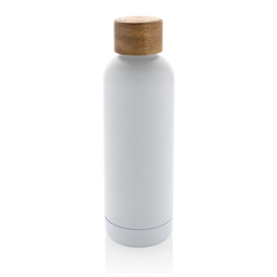 Butelka termiczna 500 ml Wood, stal nierdzewna z recyklingu
