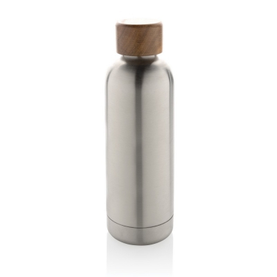 Butelka termiczna 500 ml Wood, stal nierdzewna z recyklingu