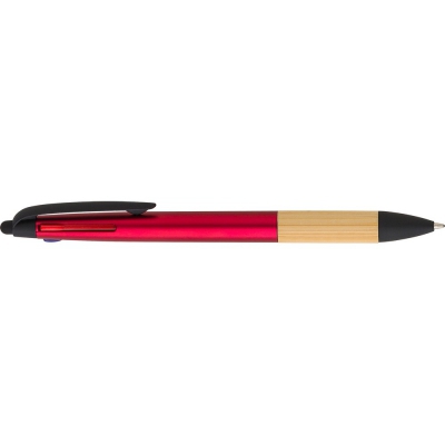 Długopis, wielokolorowy wkład, touch pen