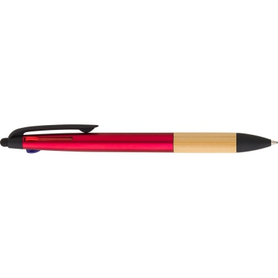 Długopis, wielokolorowy wkład, touch pen