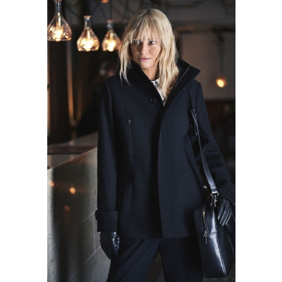 Hybrid wool coat lady