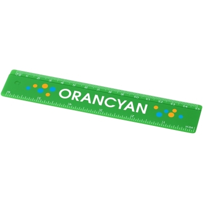 Linijka Renzo o długości 15 cm wykonana z tworzywa sztucznego