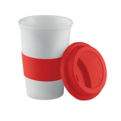 Ceramiczny kubek z przykrywką