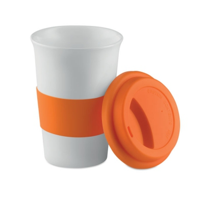 Ceramiczny kubek z przykrywką