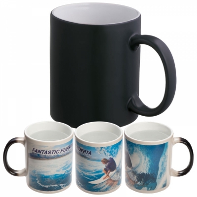 Kubek ceramiczny do sublimacji zmieniający kolor SIRMIONE 300 ml