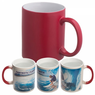 Kubek ceramiczny do sublimacji zmieniający kolor SIRMIONE 300 ml