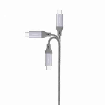 Nylonowy kabel do transferu danych LK30 Typ - C Quick Charge 3.0
