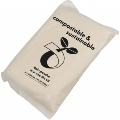 Biodegradowalne poncho przeciwdeszczowe FLEURUS