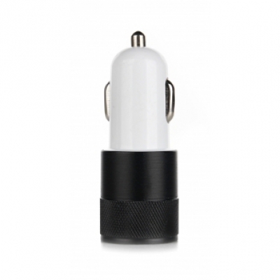 Metalowa ładowarka samochodowa x2 USB