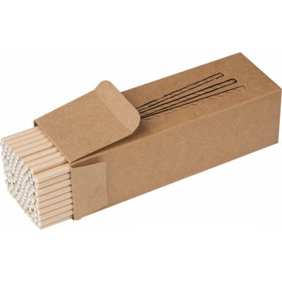 Zestaw 100 papierowych słomek do picia