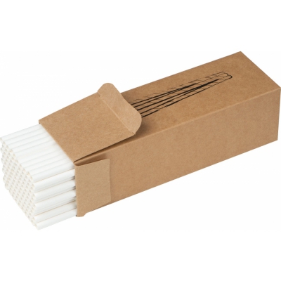 Zestaw 100 papierowych słomek do picia