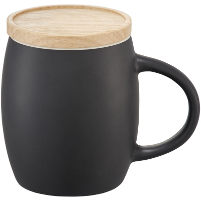 Ceramiczny kubek Hearth z drewnianym wiekiem/spodeczkiem