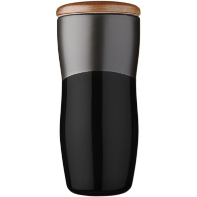 Dwuwarstwowy kubek ceramiczny Reno o pojemności 370 ml