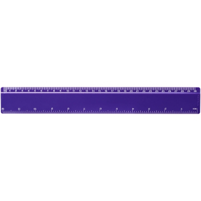 Linijka Renzo o długości 30 cm wykonana z tworzywa sztucznego