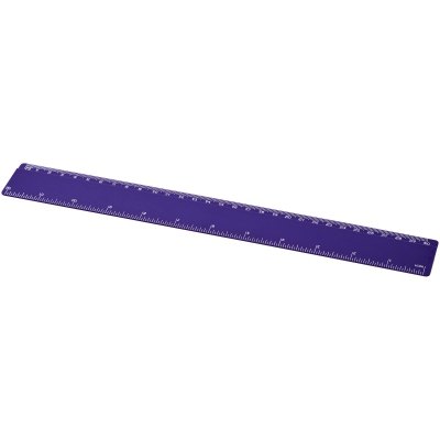 Linijka Renzo o długości 30 cm wykonana z tworzywa sztucznego