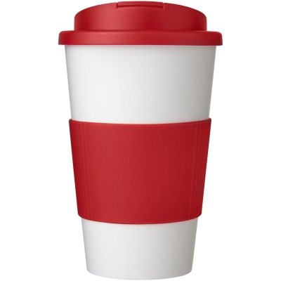 Americano® 350 ml tumbler with grip & spill-proof lid