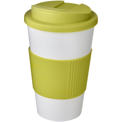 Americano® 350 ml tumbler with grip & spill-proof lid