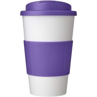 Americano® 350 ml tumbler with grip & spill-proof lid