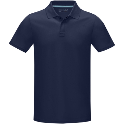 Męska organiczna koszulka polo Graphite z certyfikatem GOTS