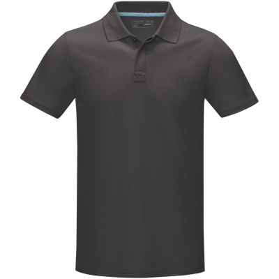 Męska organiczna koszulka polo Graphite z certyfikatem GOTS