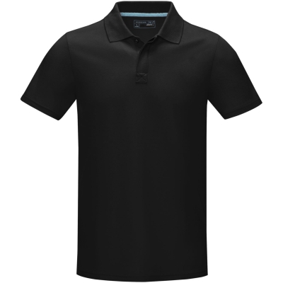 Męska organiczna koszulka polo Graphite z certyfikatem GOTS