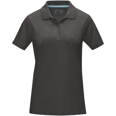 Damska organiczna koszulka polo Graphite z certyfikatem GOTS
