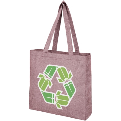 Pheebs poszerzana torba na zakupy z bawełny z recyclingu o gramaturze 210 g/m2