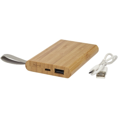 Powerbank Tulda o pojemności 5 000 mAh wykonany z bambusa