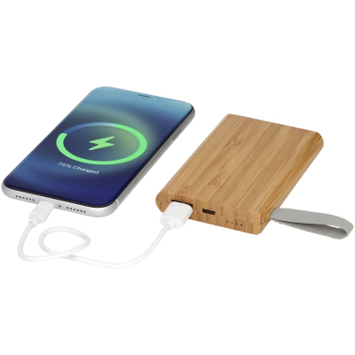 Powerbank Tulda o pojemności 5 000 mAh wykonany z bambusa