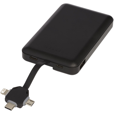Bezprzewodowy powerbank Kano 5 000 mAh z kablem 3 w 1