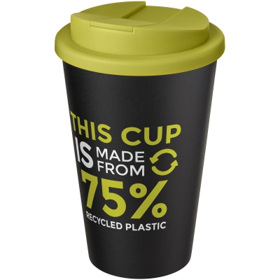 Kubek Americano® Eco z recyklingu o pojemności 350 ml z pokrywą odporną na zalanie
