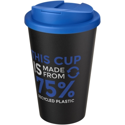Kubek Americano® Eco z recyklingu o pojemności 350 ml z pokrywą odporną na zalanie