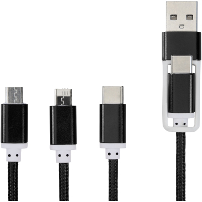 Kabel do ładowania 3 w 1 z podwójnym wejściem Versatile