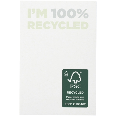 Karteczki samoprzylepne z recyklingu o wymiarach 50 x 75 mm Sticky-Mate®