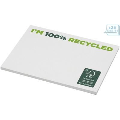 Karteczki samoprzylepne z recyklingu o wymiarach 100 x 75 mm Sticky-Mate®