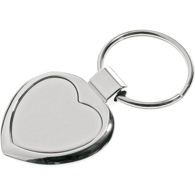 Brelok metalowy Stout Heart, srebrny
