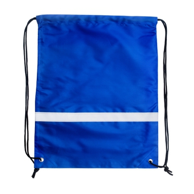 Plecak promocyjny z taśmą odblaskową, niebieski